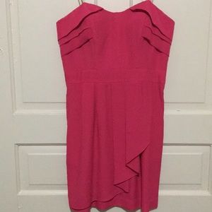 Pink strapless BCBGeneration dress with pockets